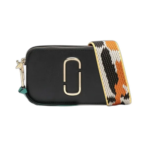 Logo Zipper Shoulder Bag