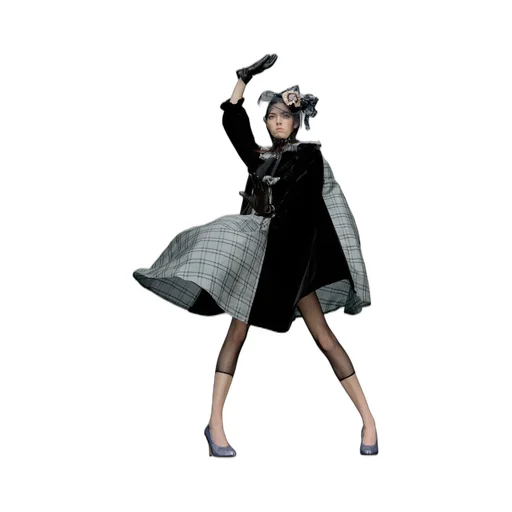 Spliced Silk Poplin Dress