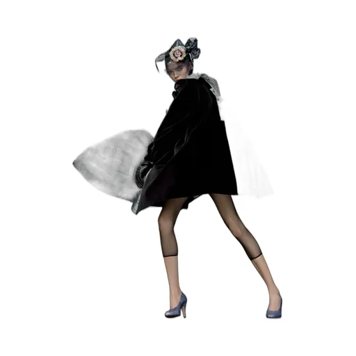 Spliced Silk Poplin Dress
