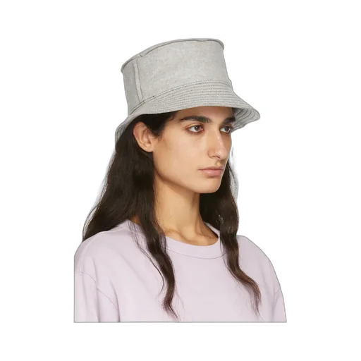 Contrast-Stitched Bucket Hat