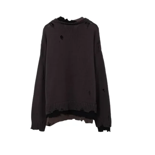 Distressed Layered Sweater