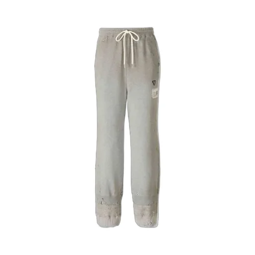 Drawstring Distressed Track Pants