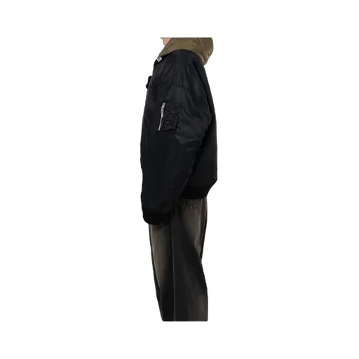 Extended Placket Hood Flight Jacket