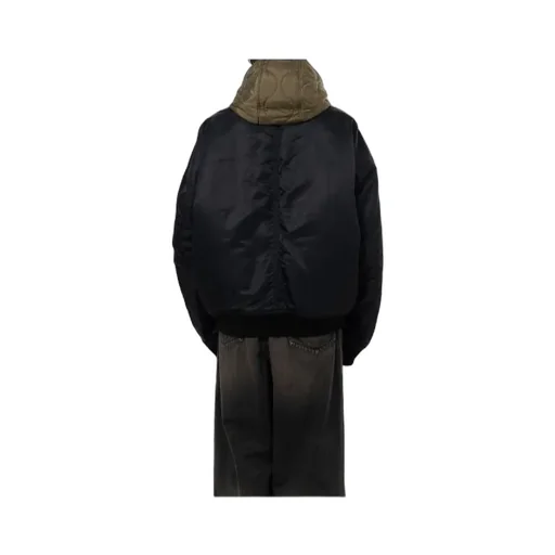 Extended Placket Hood Flight Jacket