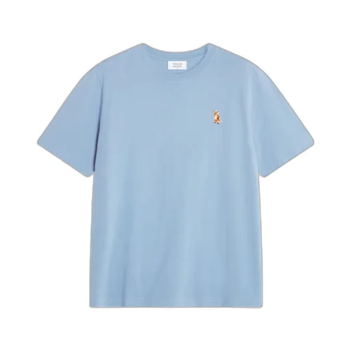 Standing Fox-Embroidered Cotton T-Shirt