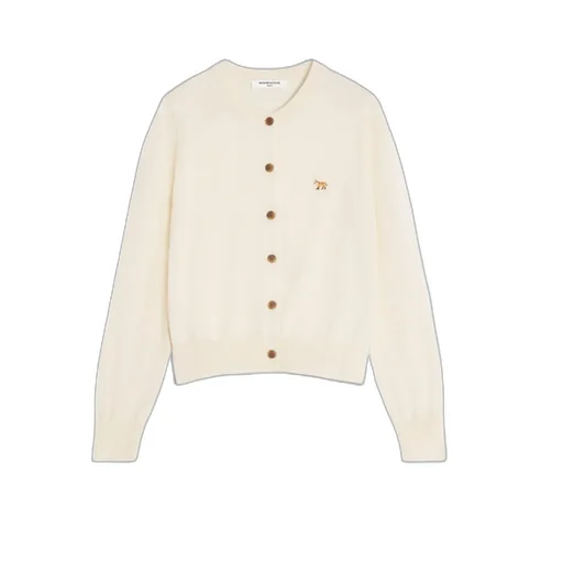 Fox-Embroidered Buttoned Cardigan