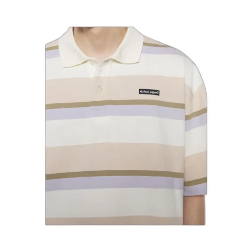 Striped Ss Oversize Polo Shirt