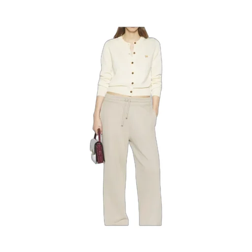 Fox-Embroidered Buttoned Cardigan