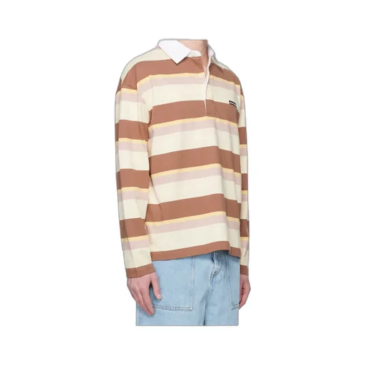 Striped Ls Oversize Polo Shirt