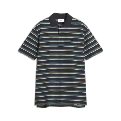 Profile Fox Patch Striped Polo Shirt