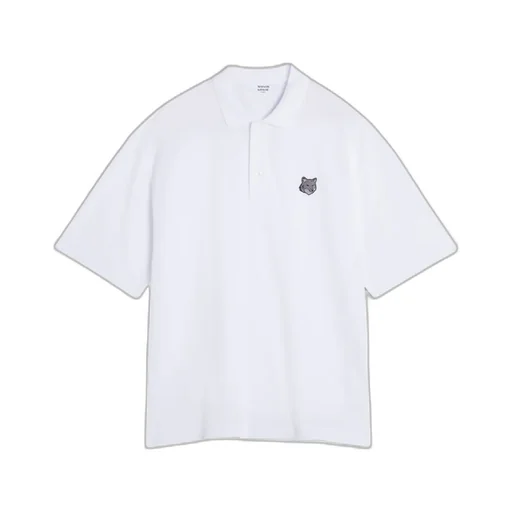 Bold Fox Head-Patch Polo Shirt