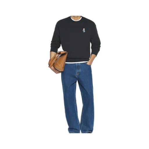 Fox-Embroidered Cotton Sweatshirt