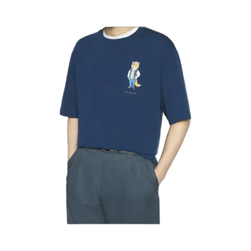 Fox-Embroidered Cotton T-Shirt