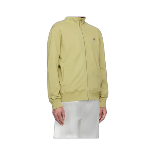Fox Head-Patch Zip-Up Cardigan