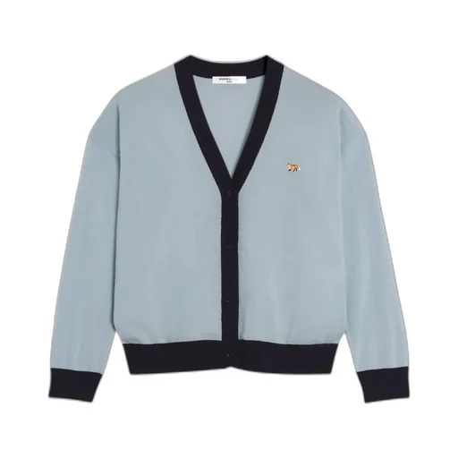 Baby Fox Patch Bi-Colour Cardigan