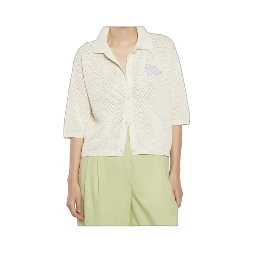 Baby Fox Embroidered Pointelle Cardigan
