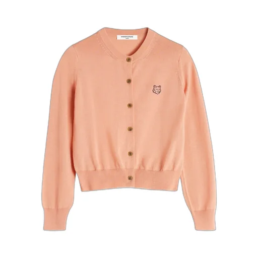 Bold Fox Head Patch Regular Cardigan