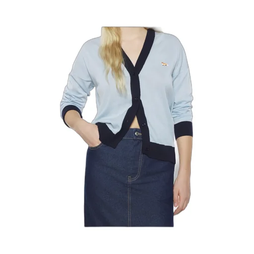 Baby Fox Patch Bi-Colour Cardigan