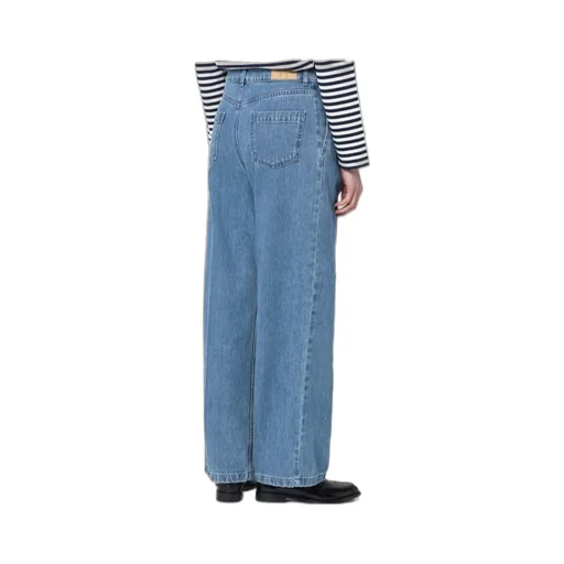 Pleated Denim Pants