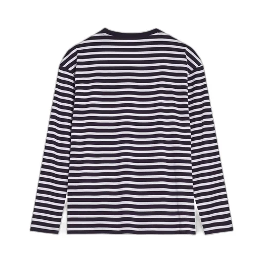Bold Fox Head Patch Striped T-Shirt