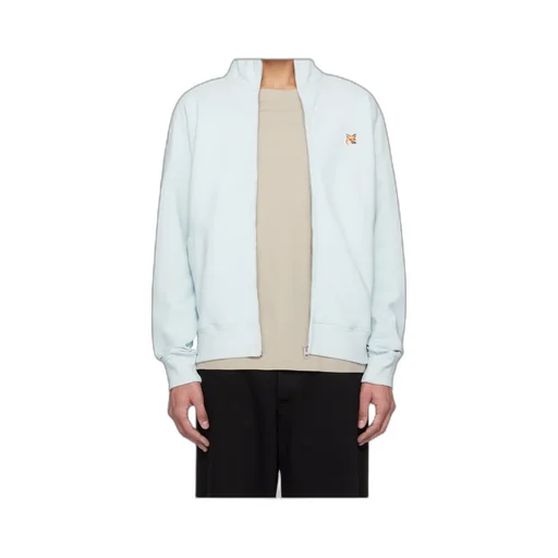Fox Head-Patch Zip-Up Cardigan
