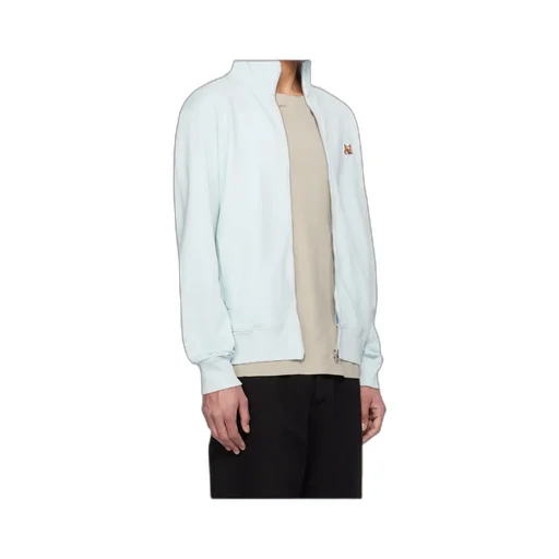Fox Head-Patch Zip-Up Cardigan