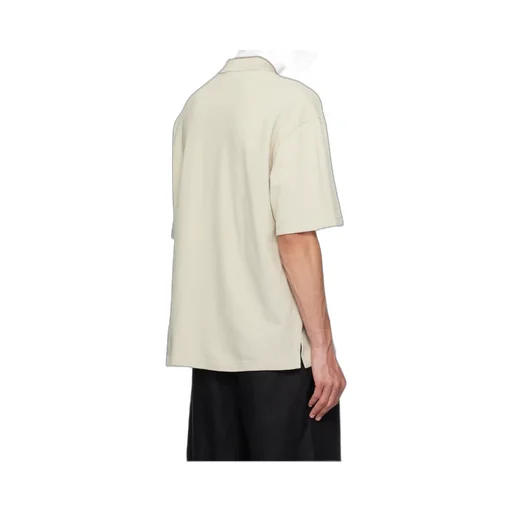 Bold Fox Head Patch Oversized Polo Shirt