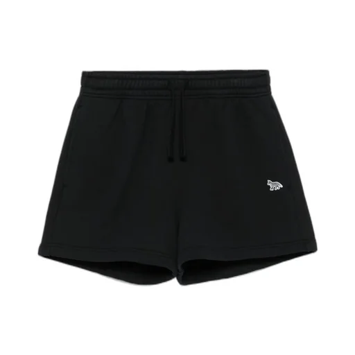Baby Fox-Patch Drawstring Shorts