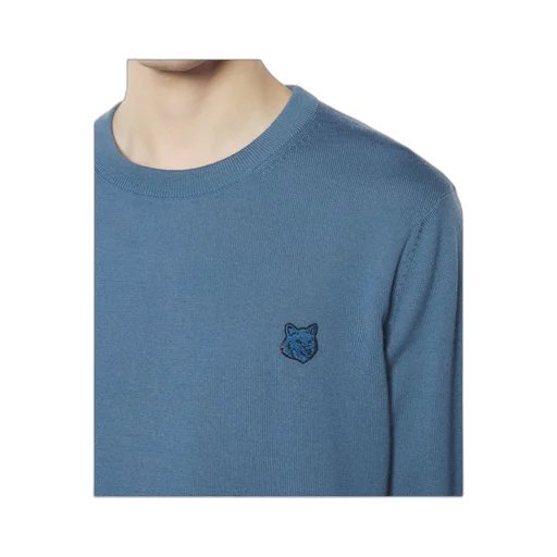Bold Fox Head Patch Knitted Jumper