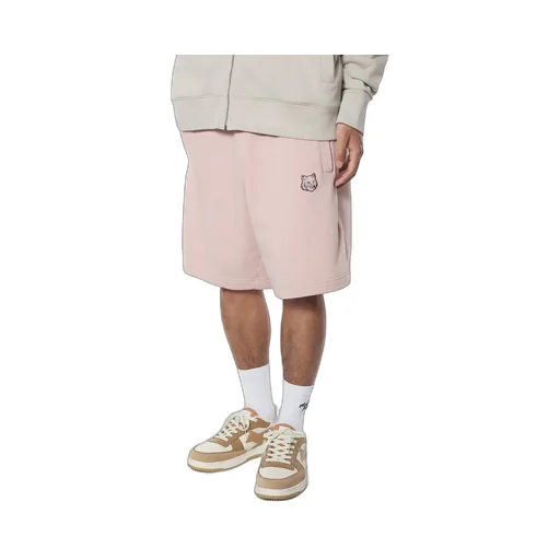 Bold Fox Head Patch Drawstring Shorts