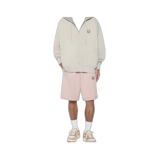 Bold Fox Head Patch Drawstring Shorts