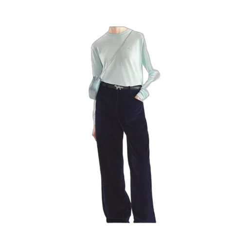 Round-Collar Long-Sleeve Sweater