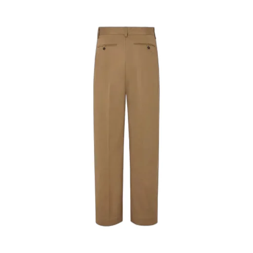 Logo Embroidered Straight-Leg Chinos
