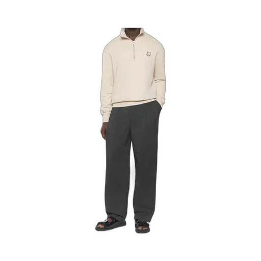 Bold Fox Head Patch Comfort Half Zipped Sweatshirt