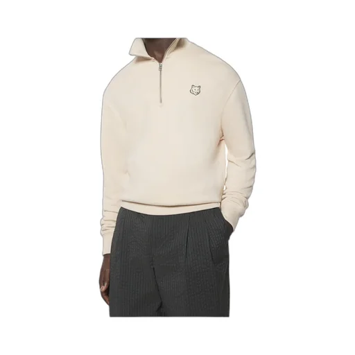 Bold Fox Head Patch Comfort Half Zipped Sweatshirt