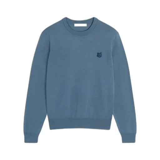 Bold Fox Head Patch Knitted Jumper