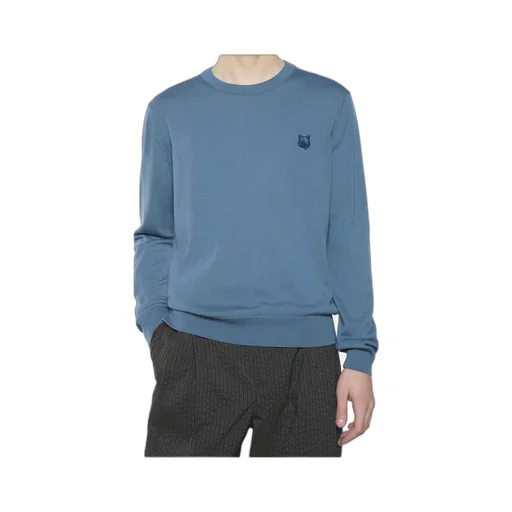 Bold Fox Head Patch Knitted Jumper
