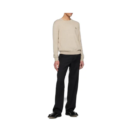 Bold Fox Head Patch Knitted Jumper