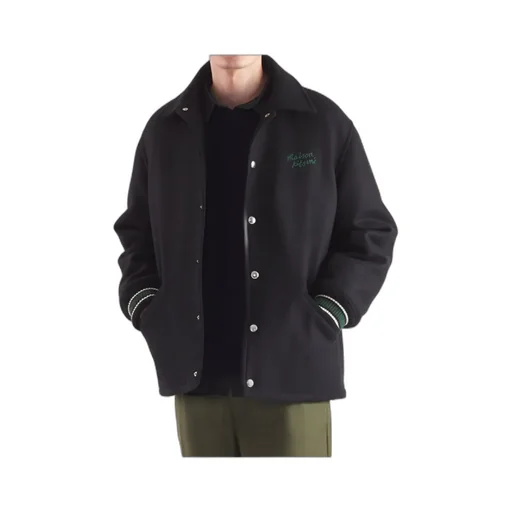 Long-Sleeved Button-Up Jacket