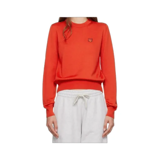 Fox Head Patch Knitted Jumper