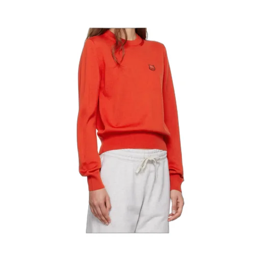 Fox Head Patch Knitted Jumper