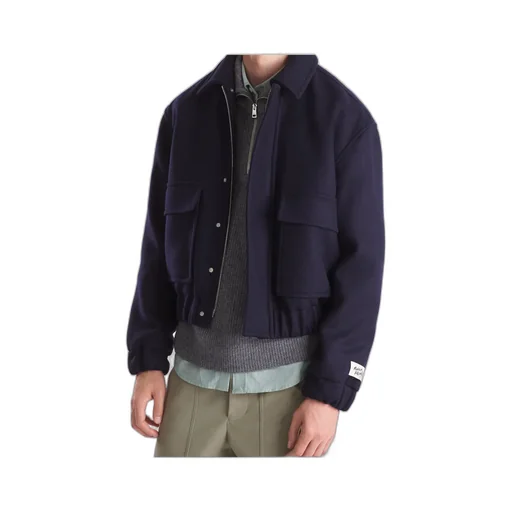 Logo Patch Zipped Jacket