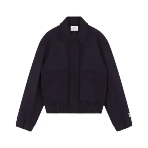 Logo Patch Zipped Jacket