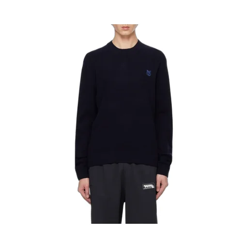Bold Fox Head Patch Knit Jumper