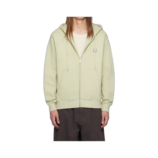 Zippered Hooded Sweatshirt