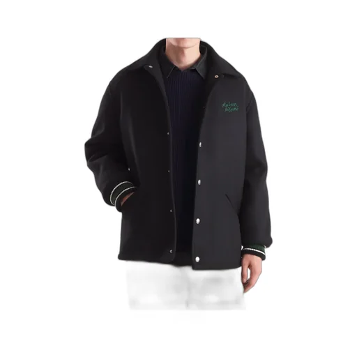 Long-Sleeved Button-Up Jacket