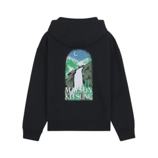Graphic Printed Drawstring Hoodie