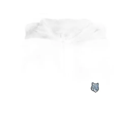 Bold Fox Head Patch Drawstring Hoodie