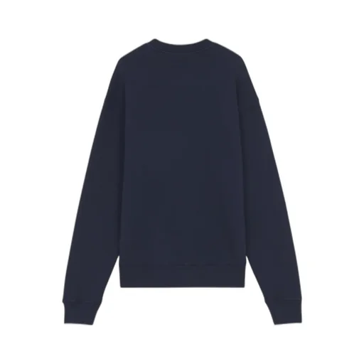 Handwriting Striped Crewneck Sweatshirt