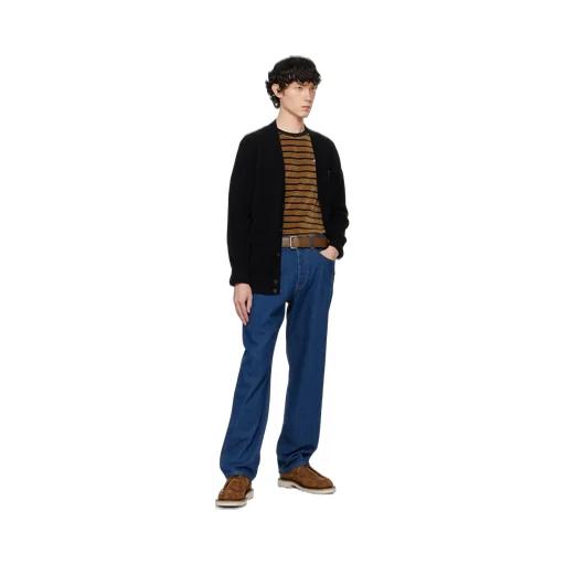 Bold Fox Head-Patch Button-Up Cardigan